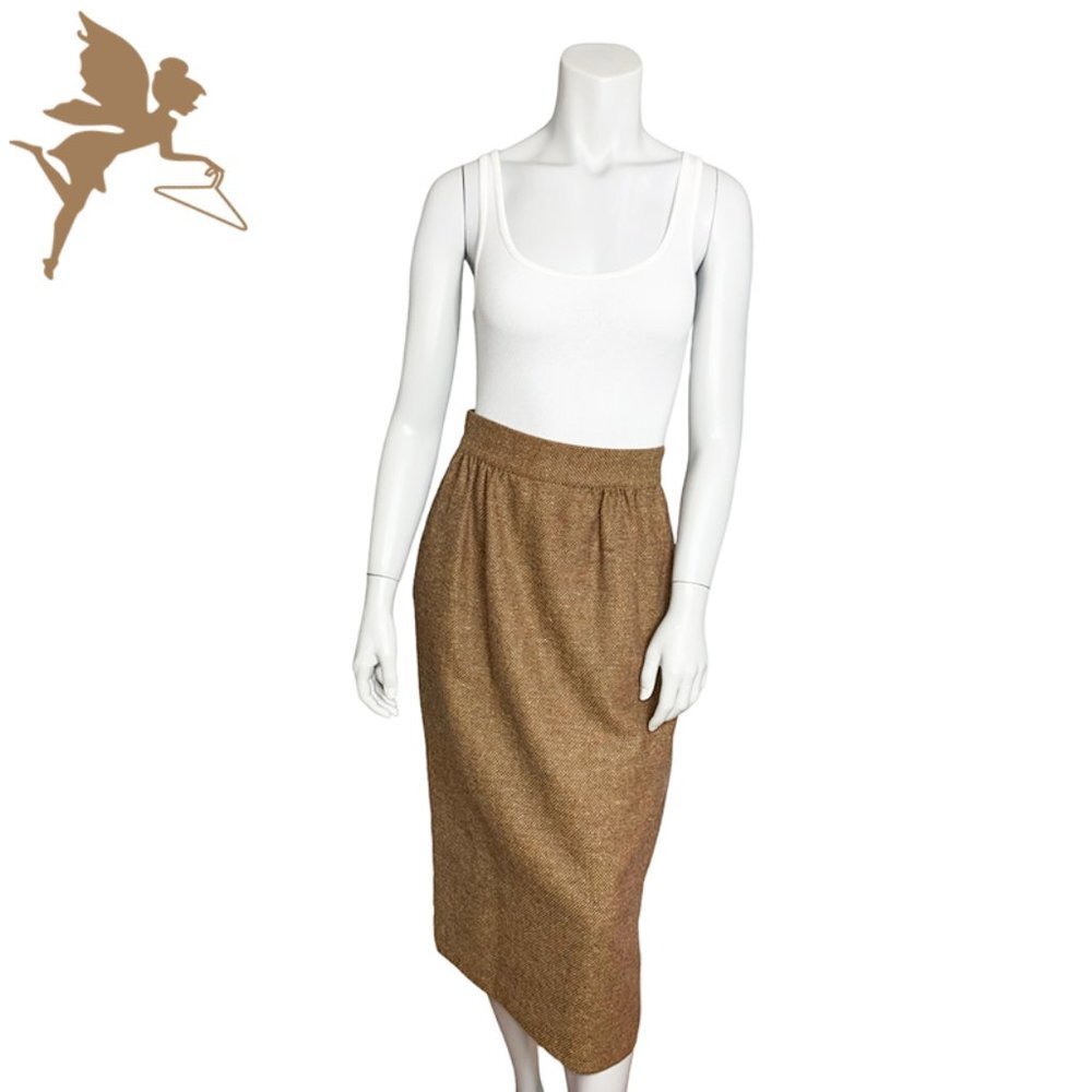 VINTAGE ELLIOT ANDREWS Tweed Midi Skirt